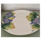 (2) Colorful Italian Serving Pieces (Platter &