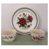 Portmeirion Plate & Lenox Bowl