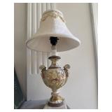 Fancy Colorful Floral Lamp w/Shade
