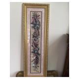 Fancy Framed Artist Signed Floral Art