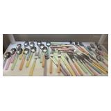 Large Colorful Japanese Stainless Flatware Set
