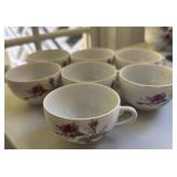 (7) Pieces Vintage Floral Fine Porcelain