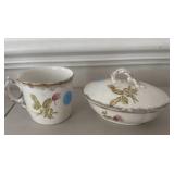 (2) Pieces Vintage Floral Porcelain