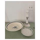 Candle Holder & Portmeirion Plate