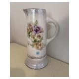 Vintage Tall Porcelain Pitcher