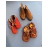 Wooden and Vintage baby Shoe