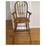 Antique Hoopback Windsor High Chair
