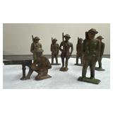 7 Vintage Iron Soldiers (Doughboys)