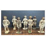 Vintage Metal Figures 7 Pieces