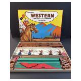 WESTERN LOG SET with METAL FIGURES