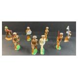 VINTAGE FIGURES (METAL)  7 Pieces