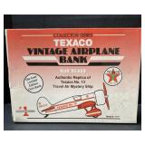Texaco Vintage Airplane Bank Original Box