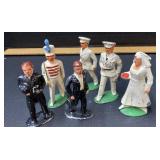 (6) Metal statues