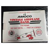 Amici Vintage Airplane Bank metal die-cast