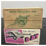 (2)Vintage Die-Cast Artillery Guns