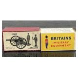 Vintage die-cast military artillery