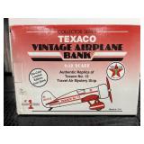 Texaco Vintage Airplane Bank Original Box