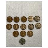 Collection of (14) Old United States Wheat