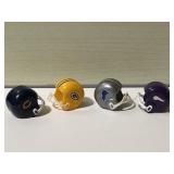 Lot of (4) Vintage NFL Gumball Mini Football