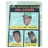 1970 ERA Leaders BB Card #67 (Jim Palmer, etc)