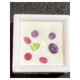 Collection of (7) Gems (assorted sizes, colors,