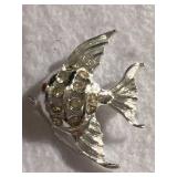 Silver Toned Fish Pin
