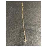 Vintage Gold Tone Necklace w/Gold Tone Cross
