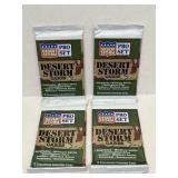 (4) Vintage UNOPENED Packs Desert Storm Cards