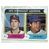 Vintage BB Card 1973 Strikeout Leaders #207
