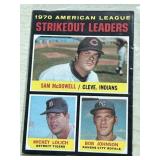 Vintage Strikeout Leaders Baseball Card #71