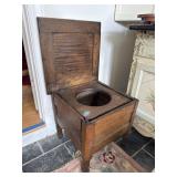 Antique Wooden Lift Top Commode