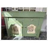 Antique Hand Painted Country Dry Sink