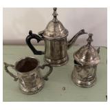 3 Pieces Vintage Silver Tone Items