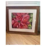 Framed Colorful Floral Art