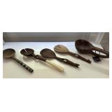 Collection of Wooden Kitchen Utensils