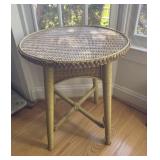 Boho Wicker Side Table