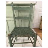 Vintage Ladderback Thumback Rabbit Ear Chair