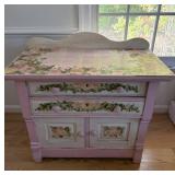 Antique Decorated Dresser/Washstand