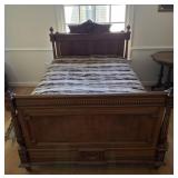 Antique French Bed ( Length about 6 ft 10 )