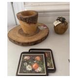 Lot with Decorative Items, Coaster, etc...