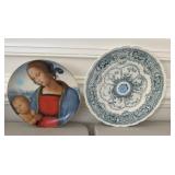 (2) Vintage Decorative Plates (England, X-Mas