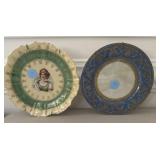 (2) Decorative Wall Plates (portrait, etc...)