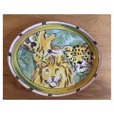 Handpainted Jungle Spree Portuguese Porcelain