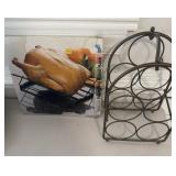 Adjustable Roast Rack (in box) & Wine Rack