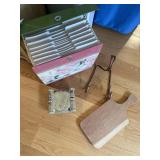 Floral Decorated File Box w/Miscellaneous