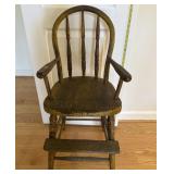 Antique Childï¿½s Hoopback Windsor High Chair
