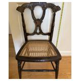 Antique Fancy Decorated Childï¿½s Cane Bottom Chair