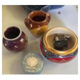 4 Pieces Colorful Ceramic Pottery (Musical Bowl,