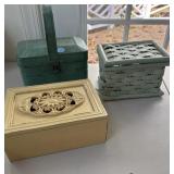 Collection of Boxes (Wooden, Metal, Wicker,