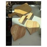 Lot w/Wooden Boards & Hearts, etc...